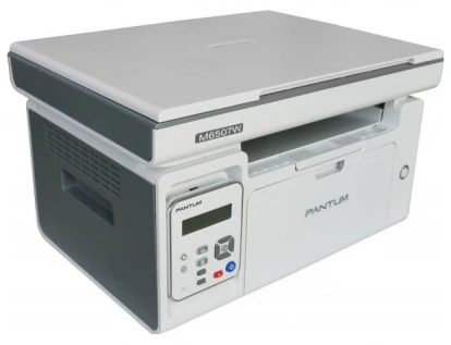 Копир-принтер-сканер Pantum M6507W  (копир/принтер/сканер, лазерный, монохром, (цвет 24 бит), 22 стр/мин, 1200 × 1200 dpi, 128Мб RAM, лоток 150 стр, Wi-Fi, USB)